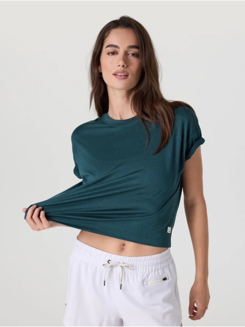 Vuori Energy Tee in Moss Teal- Small - Picture 5 of 5